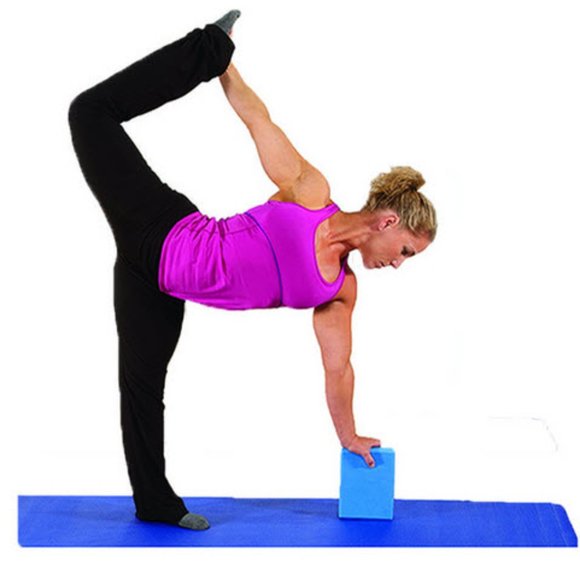 Blue Yoga Block High Density EVA Foam Brick - Picture 2 of 4